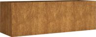 vidaXL Verhoogde Plantenbak Cortenstaal 120x40x40 cm