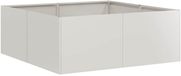 vidaXL Plantenbak 80x80x30 cm Roestvrij Staal