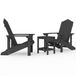VidaXL Tuinstoel Terras Hoge-Dichtheid Polyethyleen (HDPE), Staal Antraciet