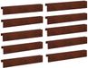 vidaXL Afdekprofiel voor tuinafboording 10 st 100 x 10 x 15 cm