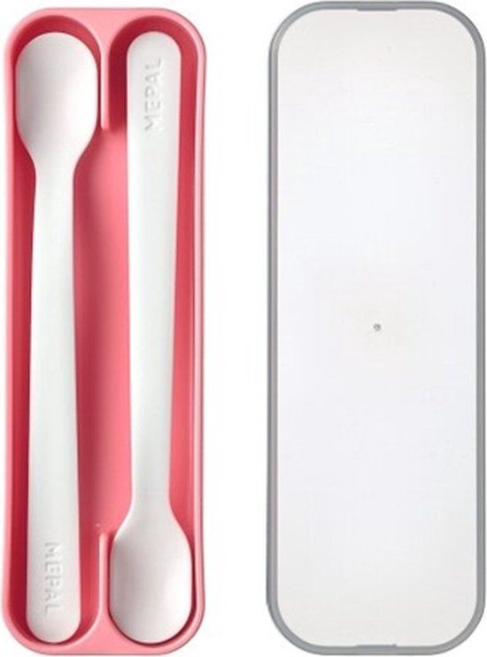 Mepal Mio babylepel - Set van 2 - Deep pink