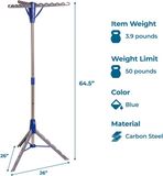 Famanu - Staande droger, blauw, grijs