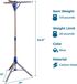 Famanu - Staande droger, blauw, grijs
