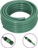 vidaXL Tuinslang met koppelingsset 0,5'' 30 m PVC groen