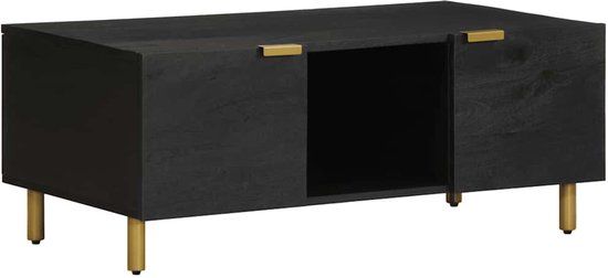 vidaXL Salontafel 100x54x40 cm bewerkt hout zwart