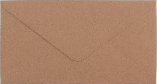 Florence Enveloppen - 21x10cm - Kraft - 100 stuks - Bruin