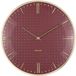 Karlsson Wandklok Riqueza - Bordeaux - Ø35cm - Metaal