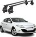 Menabo Omac Barres De Toit Transversales En Acier Pour Renault Megane Iii 2009-2016 – Antivol Inclus – Testées City Crash – Din 75302:2019 – Iso/pas 11154:2006 – Charge Max 50 Kg Noir