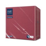 PAW - Soft Point servetten (38 x 38 cm), 50 gastronomische servetten, zacht en duurzaam, ideaal voor dagelijks gebruik, bars en cafés, bordeauxrood