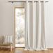 Lourmarin Rideau 100% Coton Rayures Tapissier Beige 140x260 Cm