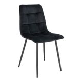 House Nordic Middelfart stoel velours brun/noir