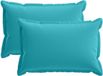 vidaXL - Kussensloop - 2 stuks - HOUTEN - Turquoise - 50 x 75 cm - Polyester