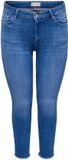 ONLY CARMAKOMA CARWILLY REG SKINNY ANK RW DNM REA260 Jeans W52 X L32 Katoen Special Bright Blue Denim