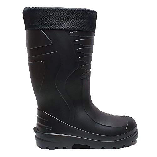 LEMIGO Lichtgewicht EVA rubberlaarzen gevoerd Highlander 766 (43, zwart)