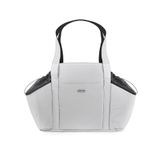 Record - Dogmar hondentas voor honden en katten, waterdicht, geventileerd met mesh-inzetstukken en gevoerd. Hondentas met riem en afneembare bodem. Tot 6 kg, zilver, 40 x 17 x 30 cm