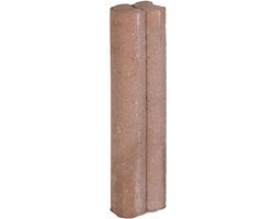 Gardenlux 25 stuks! Duo palissaden bruin 6x8.3x40 cm