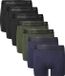Bamboo Basics Heren Bamboe Boxershorts Rico (7-pack) - Navy, Army & Zwart - Maat S