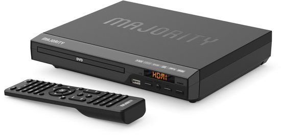 Majority DVD1000 DVD-speler - HDMI, USB, Regiovrij - Zwart