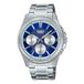 Casio Heren Horloge - MTP-1375D-2A1VDF Blauwe Wijzerplaat, Zilveren Band, ZILVER, Klassiek