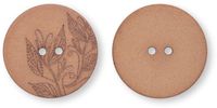 Prym Hennep knopen recycelt 2 gaatjes 28 mm bruin
