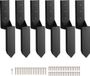 Vevor Hekpaalanker Reparatieset 6-pack Binnendiameter 3,5 x 3,5 inch Stalen hekpaalsteunanker Grondpen voor het repareren van scheve, gebroken houten hekpalen Wikkel