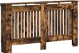 vidaXL Habillage de radiateur, chêne fumé, 152 x 19 x 81,5 cm