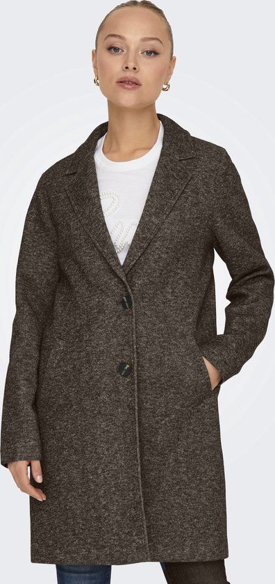 Only ONLSEDONA CARRIE COAT OTW NOOS 15321862 Hot Fudge/melange Women's Size - M