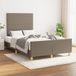 Maison Exclusive - Cadre de lit sans matelas, taupe, 120x200 cm, rembourré