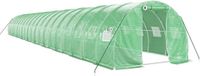 vidaXL Tuinkas met stalen frame, groen, 60 m², 20x3x2 meter