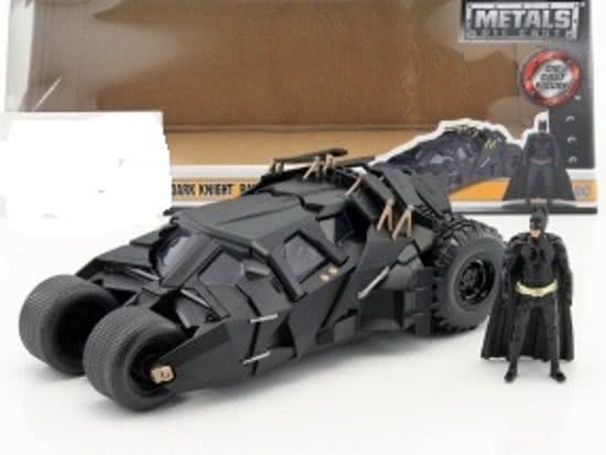 Batman The Dark Knight Batmobile met Batman figuur film The Dark Knight 2008 1:24 Jada Toys