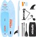 Virtufit Splash Opblaasbaar SUP Board 255 cm - Blauw / Oranje