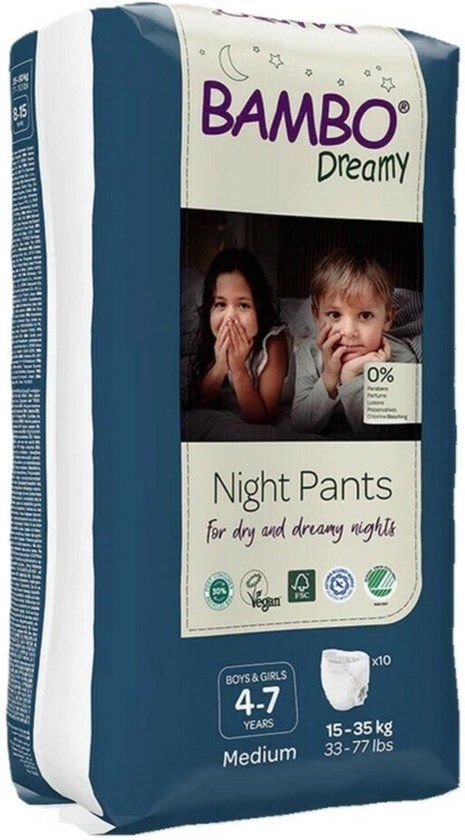 Bambo Nature Bambo Dreamy Nachtluierbroekjes 4-7 jaar - 10 stuks