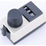 Vishay 15.01.11 Apparaatknop met precisie-schaalverdeling Digitaal Grijs, Zwart (Ø x h) 6.35 mm x 25.4 mm 1 stuk(s)