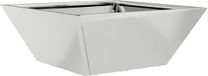 vidaXL Plantenbak zilver 40 x 40 x 15 cm gegalvaniseerd staal