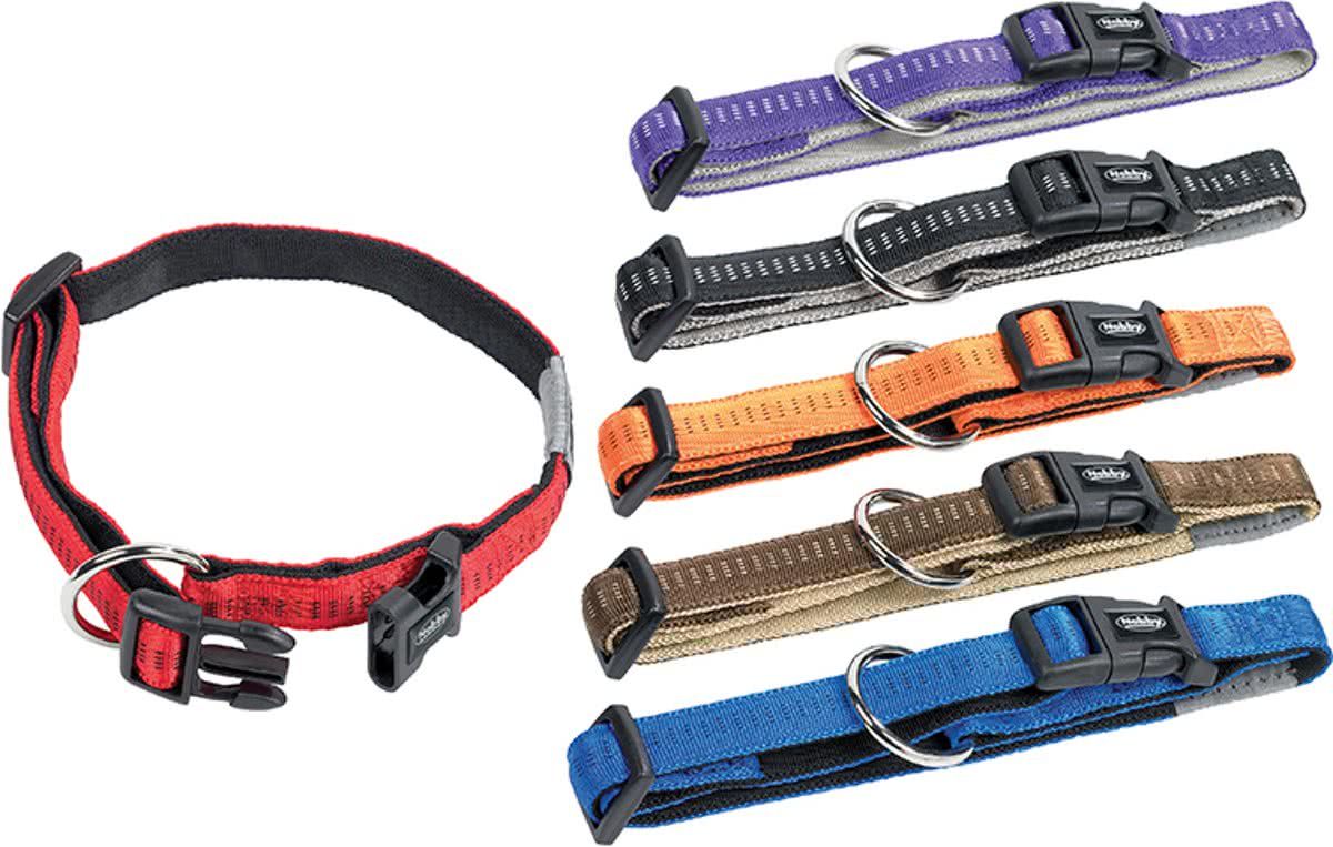 Nobby halsband body zwart 40-55 x 1,2 cm - 1 st