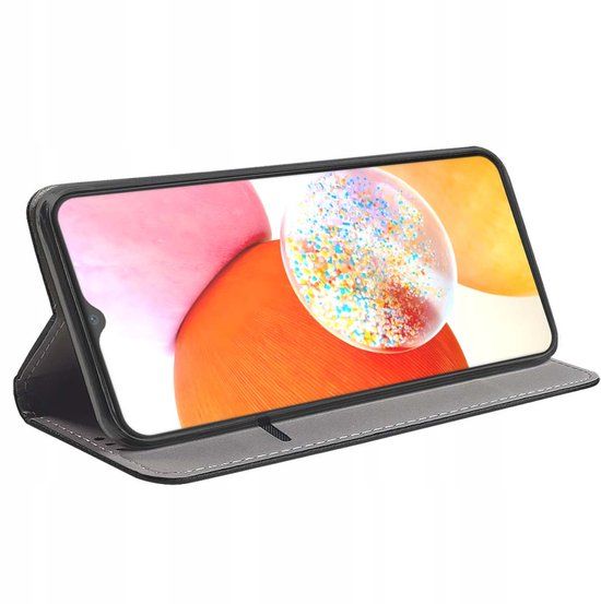 Jaym, Hoesje geschikt voor Samsung Galaxy A14 4G / 5G - Magnetisch Folio met Standaard, Zwart