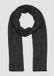 s.Oliver Vrouwen Effen Zwart Polyester/Viscose Langwerpig Sjaal