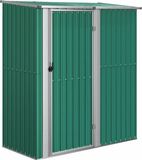 vidaXL Tuinhuis Groen 180,5x97x209,5 cm Gegalvaniseerd Staal