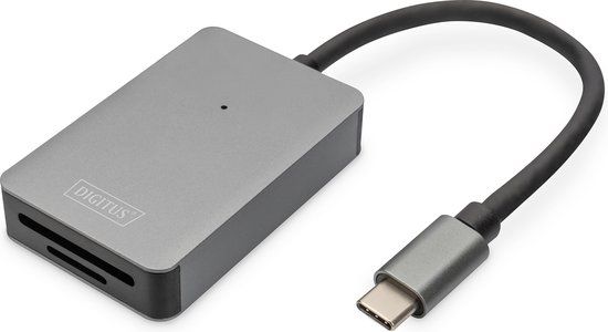 Digitus DA-70333 geheugenkaartlezer USB 2.0 Type-C Grijs