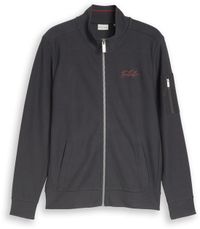 Tom Tailor Sweatjack met opstaande kraag - Maat S - Tarmac Grey