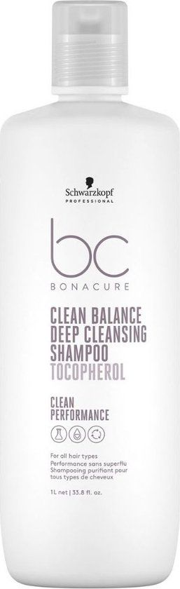 Schwarzkopf Professional Bonacure Clean Balance Deep Cleansing Shampoo - 1000 ml