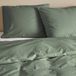 NOUS Living katoenen 1-persoons dekbedovertrek 140x220 cm - groen