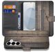 B2Ctelecom Bookcase Hoesje voor Samsung Galaxy S26 Plus - Steigerhout Design