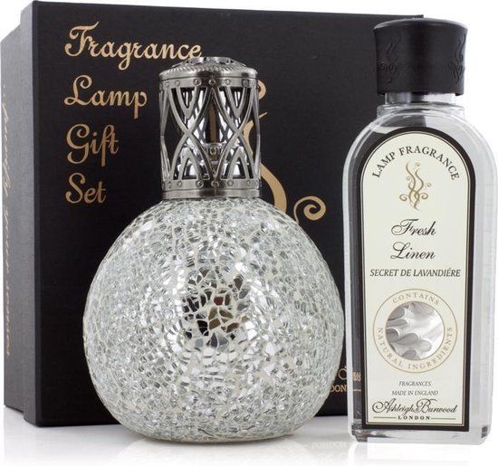 Ashleigh & Burwood Lamp Giftset Paradiso - Helder Glas - 18cm