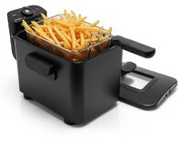 Brabantia BBEK1130BK - Frituurpan - 4 Liter - 2200 Watt - RVS - Zwart