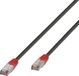 Vivanco VVITLAN6200R câble réseau Gris foncé, Rouge 2 m Cat6 F/UTP (FTP)