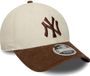 New Era 9forty New York Yankees Cap Grijs Katoen Heren One Size