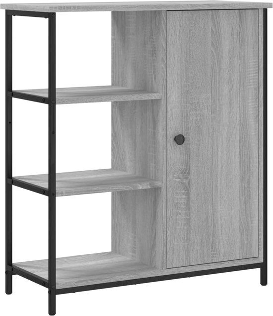 vidaXL Dressoir 70x30x80 cm Bewerkt Hout Grijs Sonoma