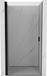 Mexen Mist-B porte de douche battante 75, transparent, noir - 8A2-075-000-70-00
