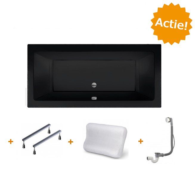 XENZ Beterbad Society duobad 190 x 120 cm ebony